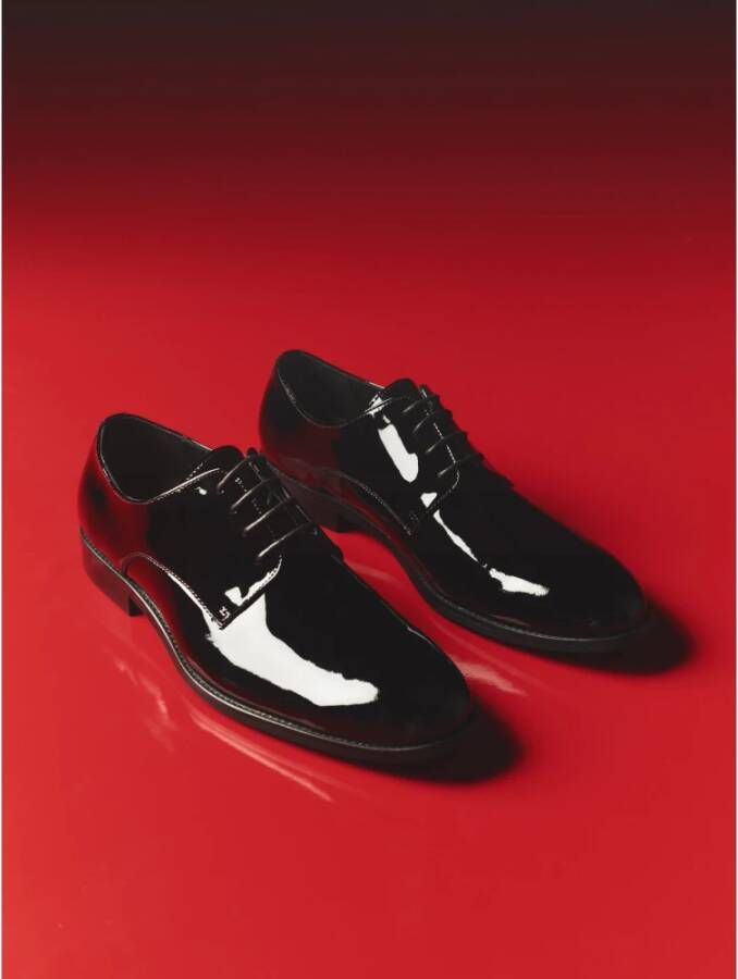 Kazar Elegante gelakte herenschoenen Black Heren