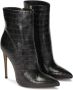 Kazar Elegante hoge stiletto laarzen met krokodillenpatroon Black Dames - Thumbnail 4