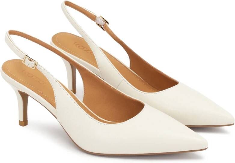 Kazar Elegante lage hakken pumps uit de trouwcollectie Beige Dames