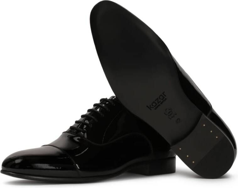 Kazar Elegante lakleren halfschoenen Black Heren