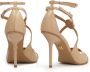 Kazar Elegante sandalen met hakken en kruisende bandjes en monogram Beige Dames - Thumbnail 2