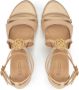 Kazar Elegante sandalen met hakken en kruisende bandjes en monogram Beige Dames - Thumbnail 3