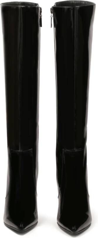 Kazar Elegante stiletto laarzen met hak van lakleer Black Dames