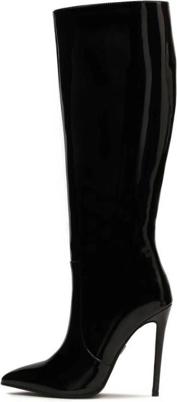 Kazar Elegante stiletto laarzen met hak van lakleer Black Dames