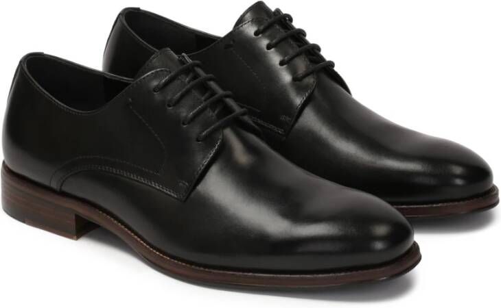 Kazar Elegante zwarte herenschoenen voor pak Black Heren