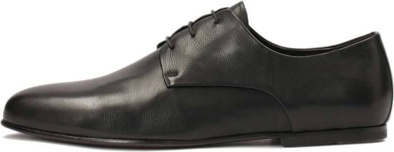 Kazar Formele leren halfschoenen met leren zool Black Heren