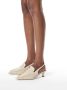 Kazar Studio Elegante slingbacks van lakleer met reliëfpatroon Beige Dames - Thumbnail 10