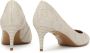 Kazar gegraveerde monogram leren pumps White Dames - Thumbnail 3