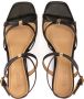 Kazar Gekruiste Banden Leren Plateau Sandalen Black Dames - Thumbnail 4