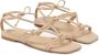 Kazar Gelaagde platte sandalen van volnerfleer Beige Dames - Thumbnail 2