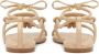 Kazar Gelaagde platte sandalen van volnerfleer Beige Dames - Thumbnail 6