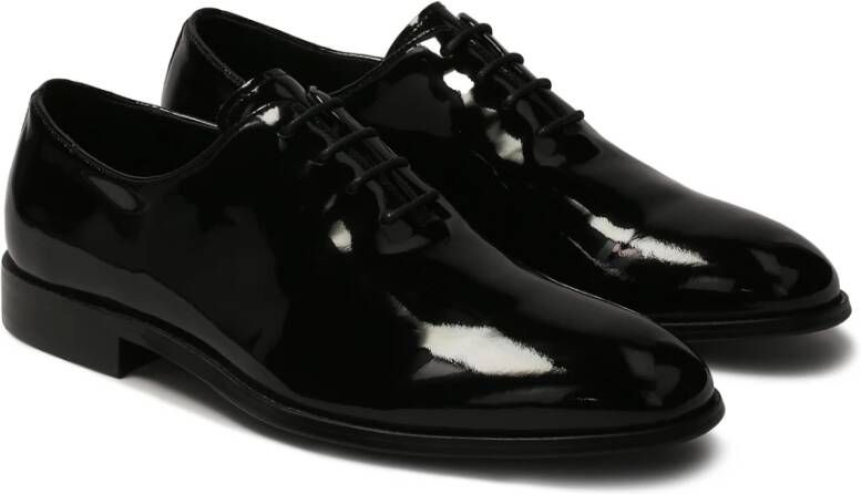 Kazar Gelakte gladde oxford halfschoenen Black Heren