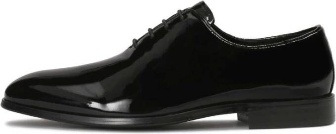 Kazar Gelakte gladde oxford halfschoenen Black Heren