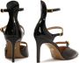 Kazar Gelakte halfopen pumps met bandjes Black Dames - Thumbnail 3