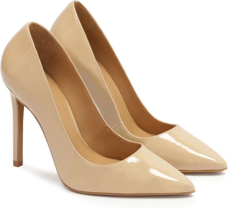 Kazar Gelakte hoge hakken pumps Beige Dames