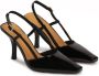 Kazar Gelakte pumps met open hiel Black Dames - Thumbnail 2