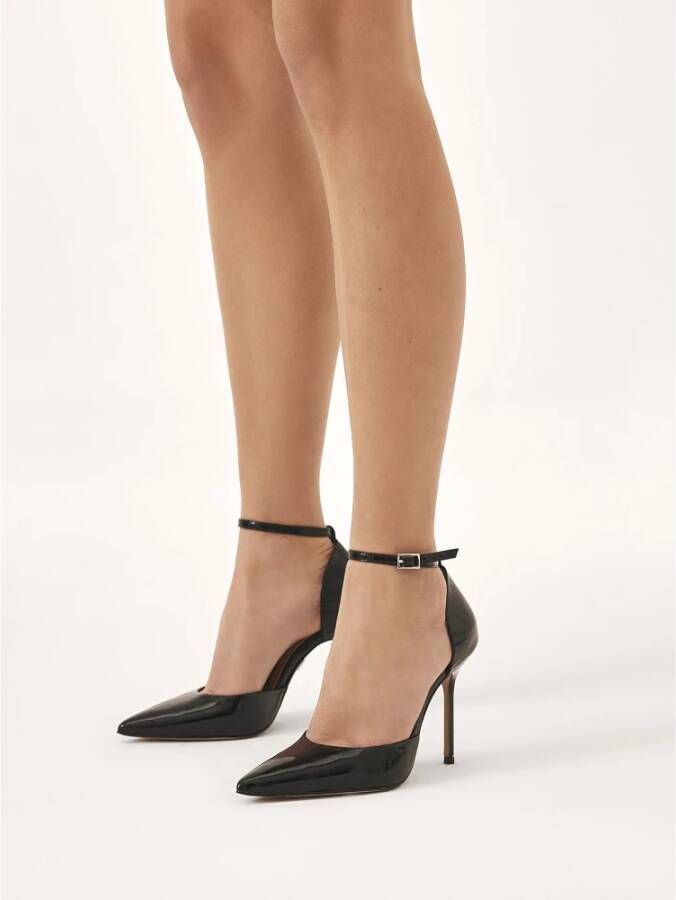 Kazar Gelakte pumps met twee verwisselbare bandjes Black Dames