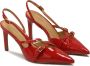 Kazar Gelakte rode slingback pumps Red Dames - Thumbnail 2