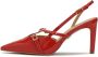 Kazar Gelakte rode slingback pumps Red Dames - Thumbnail 5