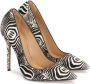 Kazar Geplooide pumps op een slanke stilettohak in borstel leer Black Dames - Thumbnail 3