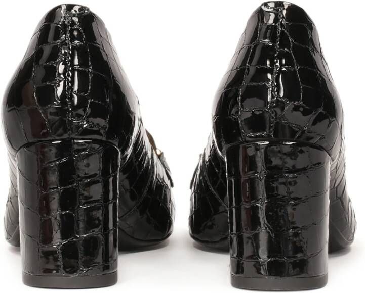 Kazar Gestempelde lakleren pumps Black Dames