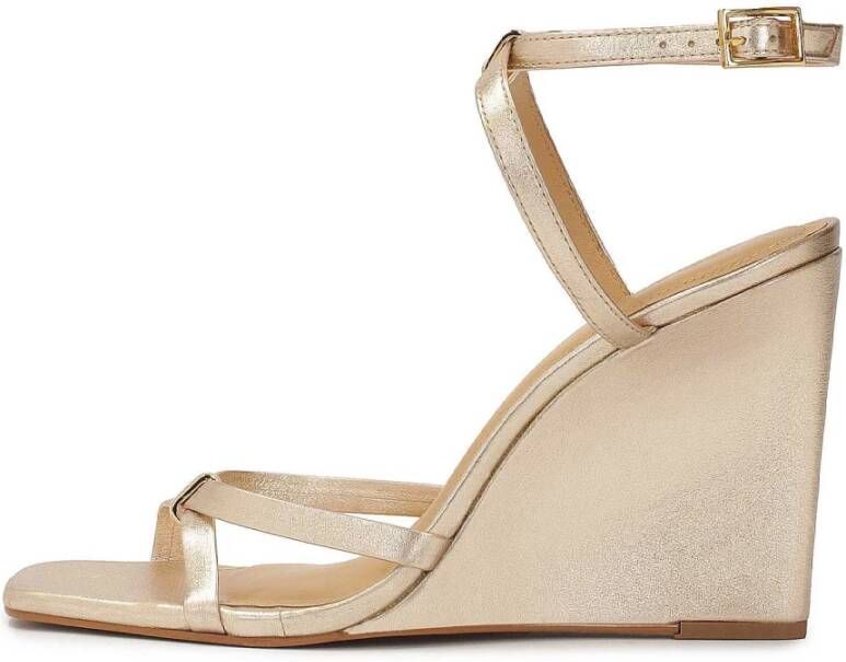 Kazar Gouden Anker Plateau Sandalen Yellow Dames