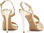 Kazar Gouden leren sandalen met hak Yellow Dames - Thumbnail 6