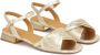 Kazar Gouden platte sandalen met lage hak Yellow Dames - Thumbnail 2