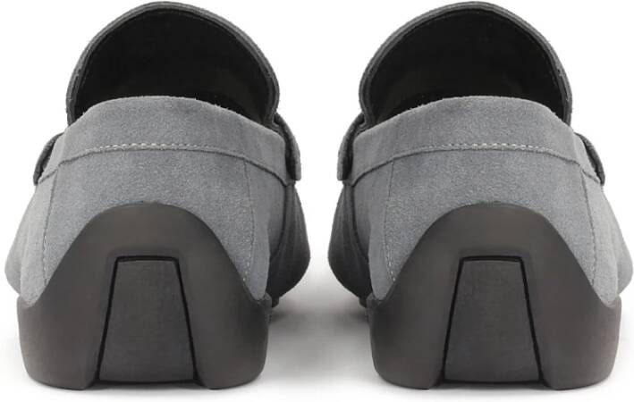 Kazar Grijze suède mocassins Gray Heren