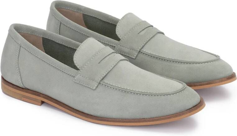 Kazar Groene casual stijl suède loafers voor mannen Green Heren