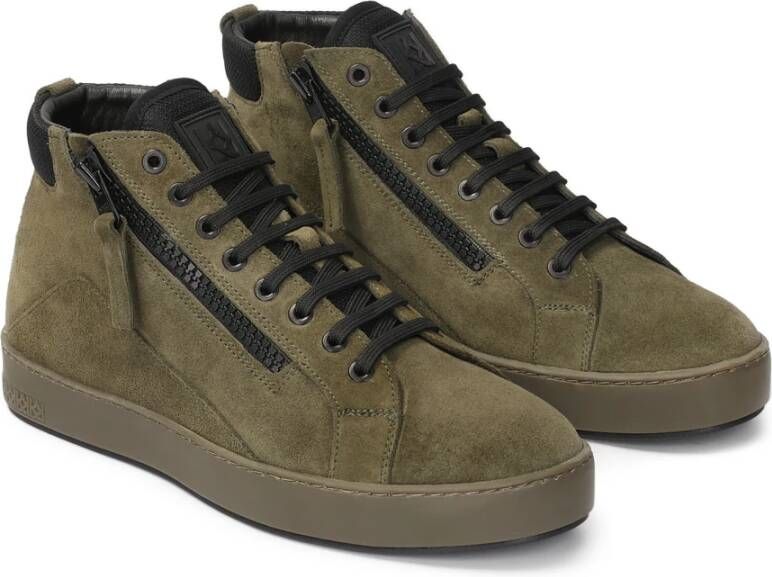 Kazar Groene suède sneakers Green Heren