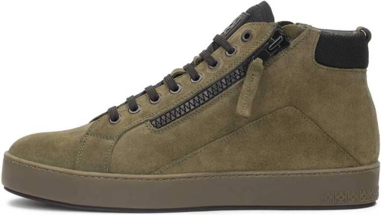 Kazar Groene suède sneakers Green Heren