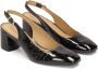 Kazar Halfopen pumps in reliëf lakleer Black Dames - Thumbnail 3