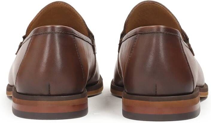 Kazar Heren casual leren loafers Brown Heren