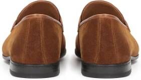 Kazar Heren elegante suède leren loafers Brown Heren