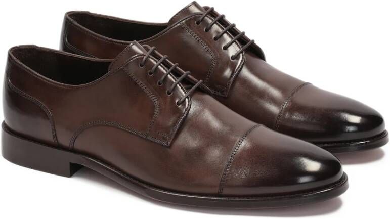 Kazar Heren formele derby schoenen met open vampen uit de Limited Collection Brown Heren