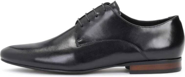 Kazar Heren klassieke zwarte echte leren derby schoenen Black Heren