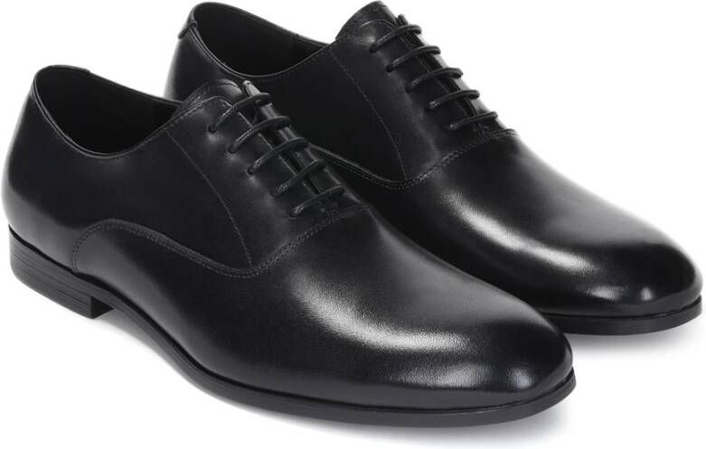 Kazar Heren leren Oxfords met gesloten vampen Black Heren