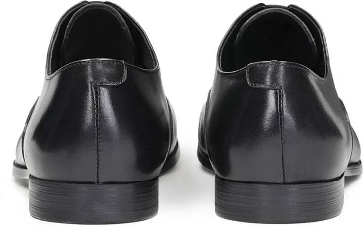 Kazar Heren leren Oxfords met gesloten vampen Black Heren