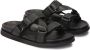 Kazar Heren leren slippers in zwart Black Heren - Thumbnail 2