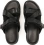 Kazar Heren leren slippers in zwart Black Heren - Thumbnail 4