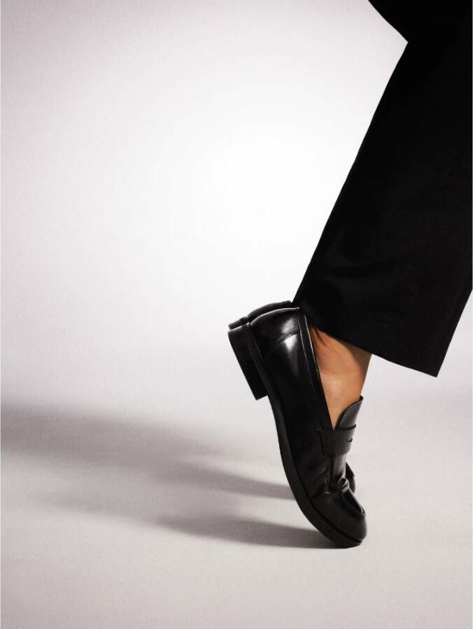 Kazar Heren loafers in glad korrelleer Black Heren