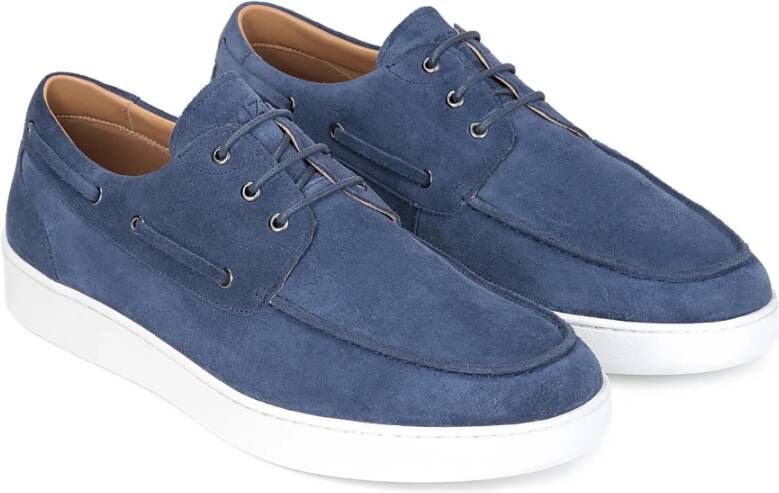 Kazar Heren marineblauwe casual schoenen gestyled als zwijnschoenen Blue Heren