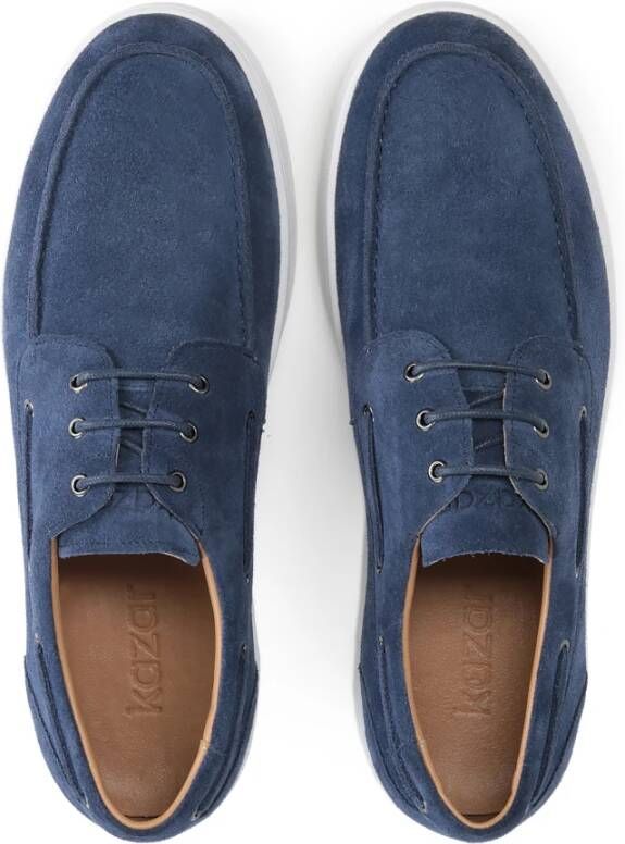 Kazar Heren marineblauwe casual schoenen gestyled als zwijnschoenen Blue Heren