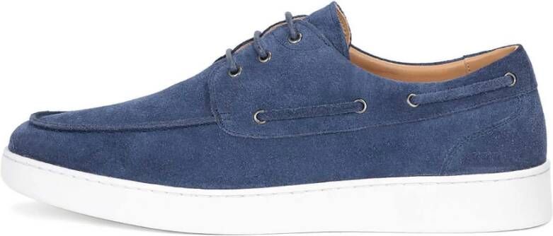 Kazar Heren marineblauwe casual schoenen gestyled als zwijnschoenen Blue Heren