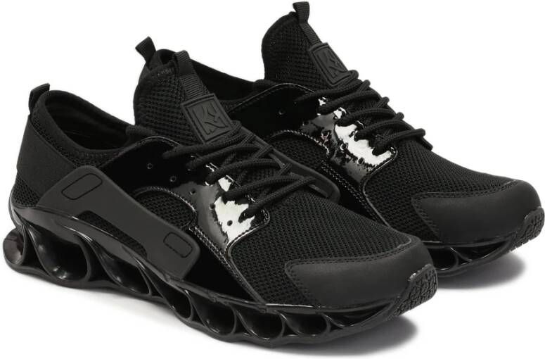 Kazar Heren sneakers gemaakt van gecombineerde materialen Black Heren