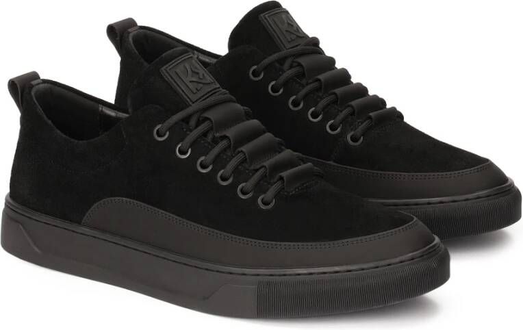 Kazar Heren sneakers van gecombineerde materialen Black Heren