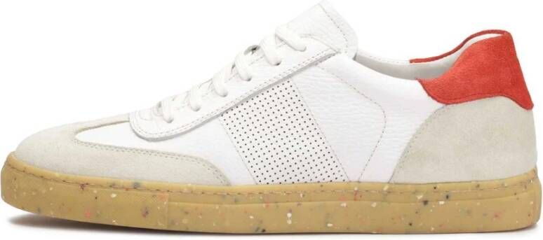 Kazar Heren sneakers van gecombineerde materialen White Heren