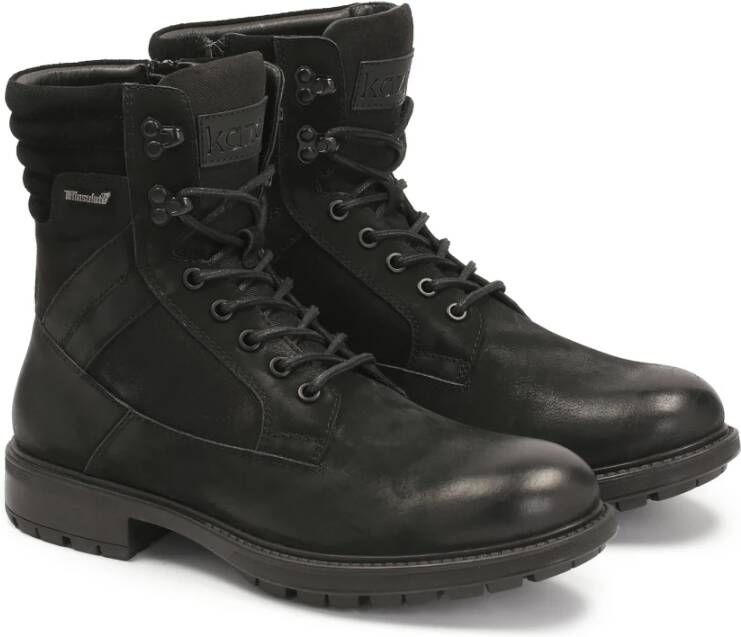 Kazar Hoge laarzen gemaakt van suède en nubuck Black Heren