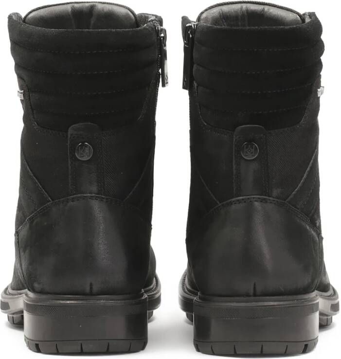 Kazar Hoge laarzen gemaakt van suède en nubuck Black Heren